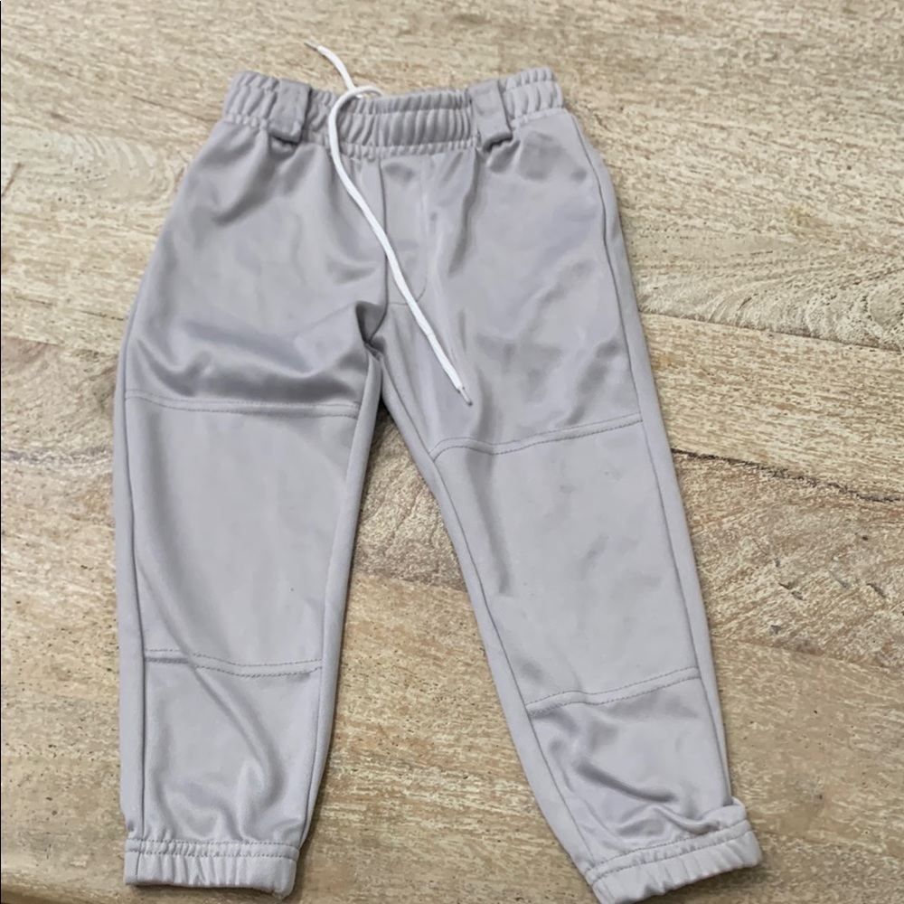 Toddler Gray baseball pants